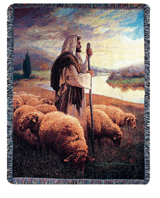 Good Shepherd Tapestry Throw from your local Clinton,TN florist, Knight's Flowers