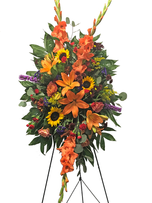 Autumn Harvest Standing Spray from your local Clinton,TN florist, Knight's Flowers