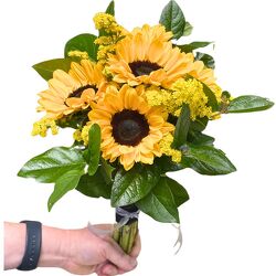 Sunflower Hand Held Bouquet  from your local Clinton,TN florist, Knight's Flowers