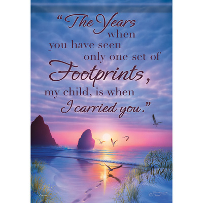 Footprints Flag from your local Clinton,TN florist, Knight's Flowers