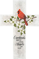 Cardinals Appear Wall Cross from your local Clinton,TN florist, Knight's Flowers