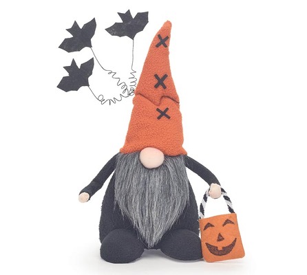 Halloween Gnome With Bats And A Bag from your local Clinton,TN florist, Knight's Flowers