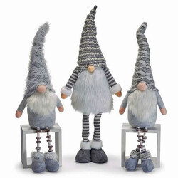 Grey and White Gnomes from your local Clinton,TN florist, Knight's Flowers