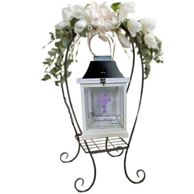 Plant Stand with Lantern from your local Clinton,TN florist, Knight's Flowers