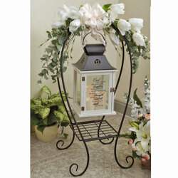 Plant Stand with Lantern from your local Clinton,TN florist, Knight's Flowers