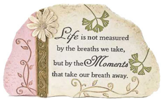 Life is Not Measured Plaque from your local Clinton,TN florist, Knight's Flowers