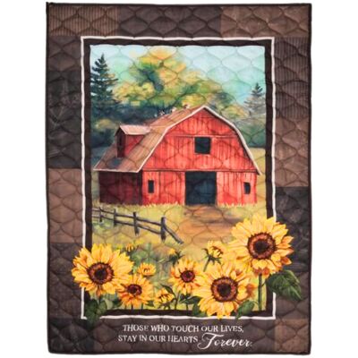 In Our Hearts Quilted Throw from your local Clinton,TN florist, Knight's Flowers