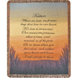Forever a Father Tapestry Throw from your local Clinton,TN florist, Knight's Flowers
