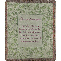 Grandmother.. Holds Our Heart Tapestry Throw from your local Clinton,TN florist, Knight's Flowers