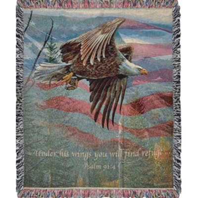 May Freedom Fly Forever Tapestry Woven Throw from your local Clinton,TN florist, Knight's Flowers