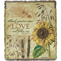 Surely Goodness Tapestry Woven Throw from your local Clinton,TN florist, Knight's Flowers