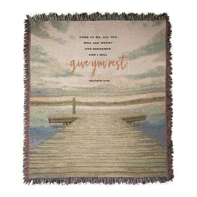 Give You Rest Tapestry Throw from your local Clinton,TN florist, Knight's Flowers