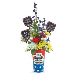 Superpower Teacher Vase from your local Clinton,TN florist, Knight's Flowers