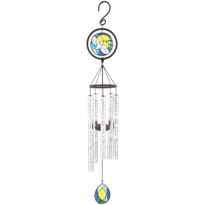 Amazing Grace Stained Glass Windchime 35