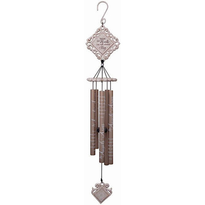 Angel's Arms Vintage White Wind Chime 35