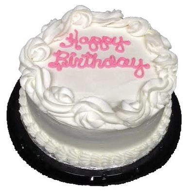 Happy Birthday Cake-Almond Cream from your local Clinton,TN florist, Knight's Flowers