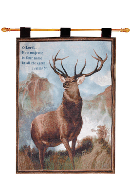 MOUNTAIN ELK WALLHANGING W/VERSE from your local Clinton,TN florist, Knight's Flowers