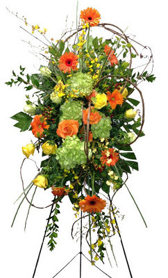 Nature's Bounty Standing Spray from your local Clinton,TN florist, Knight's Flowers