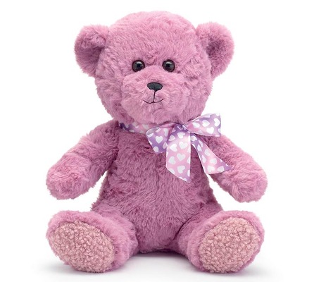 BERRY FUR BEAR WITH OMBRE HEART RIBBON from your local Clinton,TN florist, Knight's Flowers