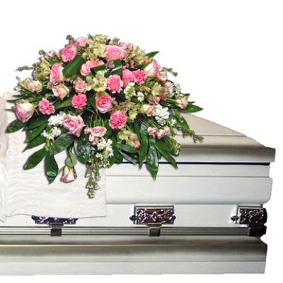 Precious Memories Casket Spray from your local Clinton,TN florist, Knight's Flowers