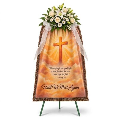 Until We Meet Again Tapestry Arrangement from your local Clinton,TN florist, Knight's Flowers Until We Meet Again Tapestry Arrangement from your local Clinton,TN florist, Knight's Flowers