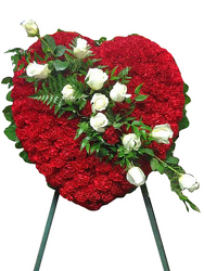 Eternal Love Heart Wreath from your local Clinton,TN florist, Knight's Flowers