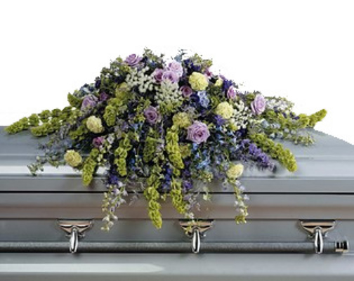 Wildflower Casket Spray from your local Clinton,TN florist, Knight's Flowers