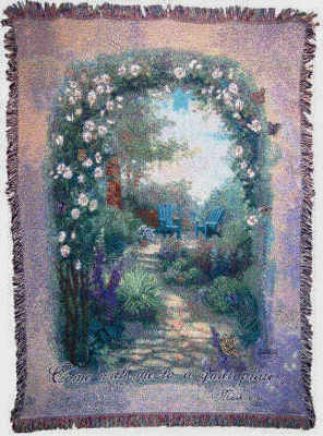 Morning Butterfly Tapestry Throw from your local Clinton,TN florist, Knight's Flowers