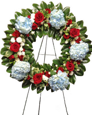 Patriotic Wreath from your local Clinton,TN florist, Knight's Flowers