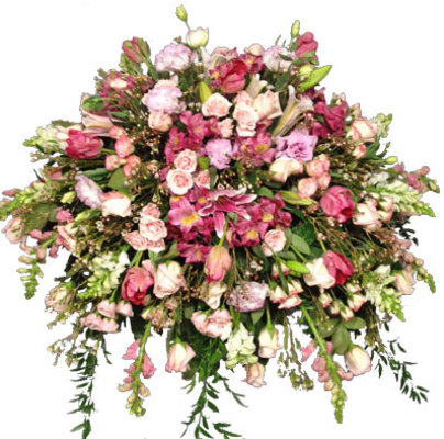 Graceful Memorial Casket Spray from your local Clinton,TN florist, Knight's Flowers
