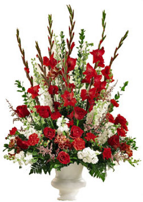 Passionate Red Centerpiece from your local Clinton,TN florist, Knight's Flowers
