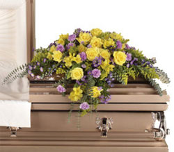 Serenity Casket Spray from your local Clinton,TN florist, Knight's Flowers