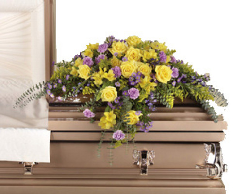 Serenity Casket Spray from your local Clinton,TN florist, Knight's Flowers